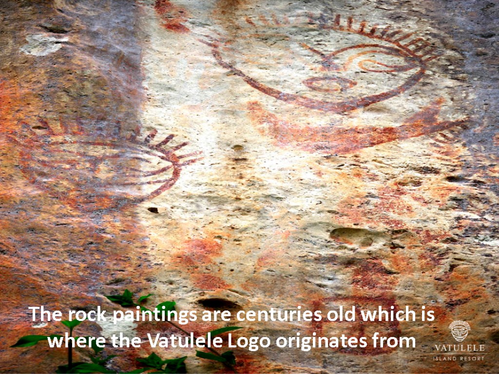 The rock paintings are centuries old which is where the Vatulele Logo originates from